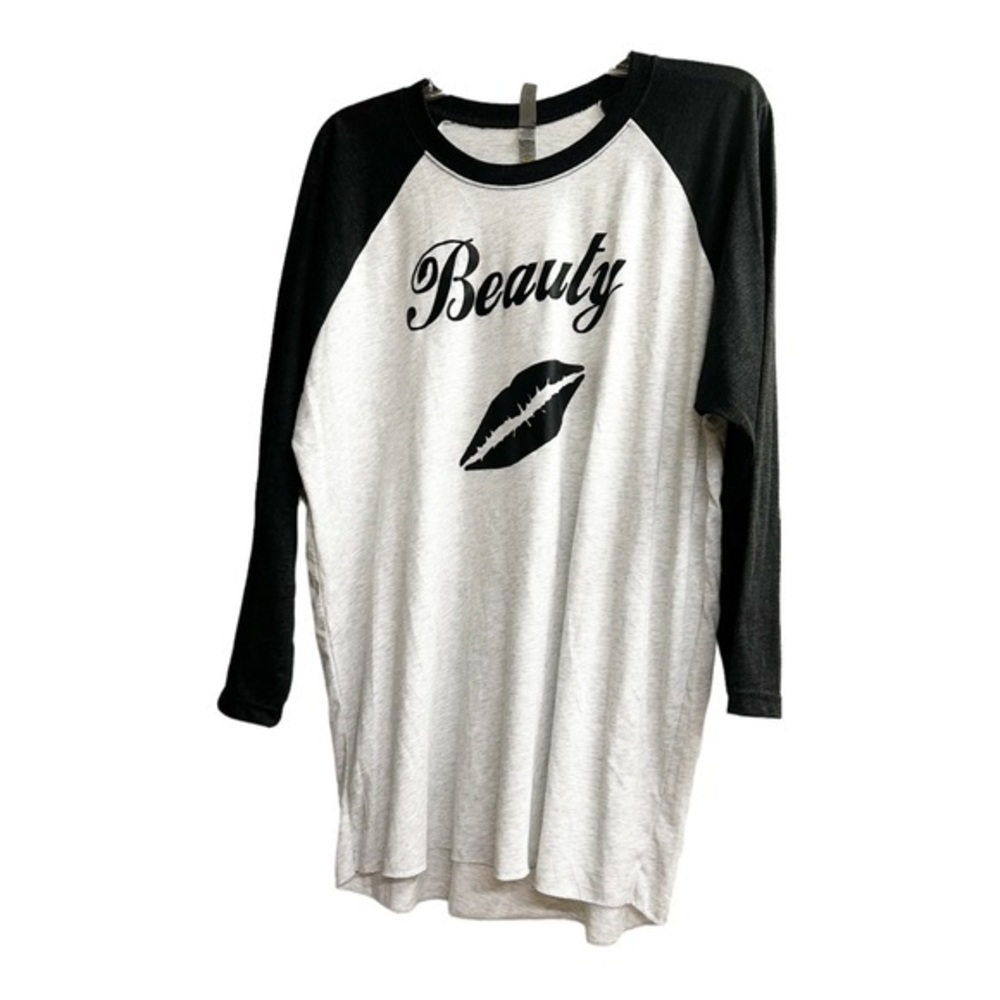 NWT‎ Women’s XL Beauty black and white shirt
